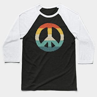 Vintage Peace Sign Retro Peace Symbol Baseball T-Shirt